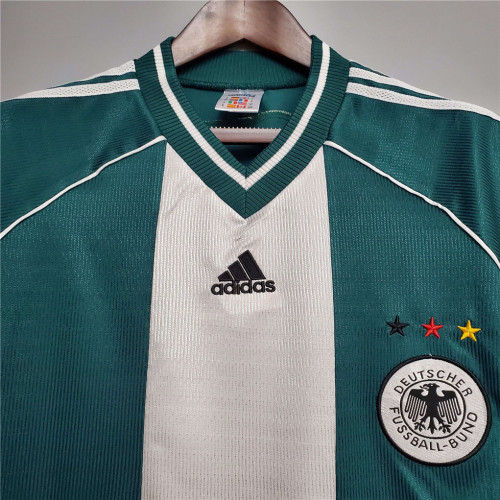 Retro Jersey 1998 Germany Away Green Soccer Jersey Vintage Football Shirt