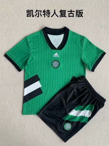Youth Uniform Kids Kit 2023-2024 Celtic Icon Soccer Jersey Shorts