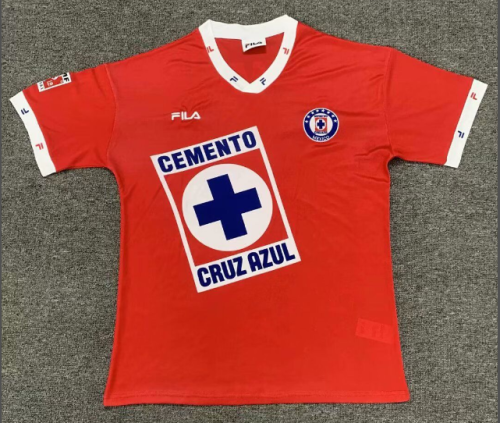 Retro Jersey 1996 Cruz Azul 3rd Away Red Soccer Jersey