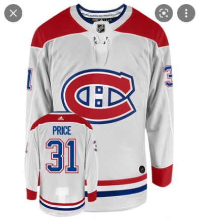 Carey Price Montreal Canadiens Away White NHL Hockey Jersey