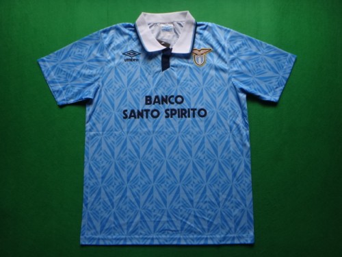Retro Jersey 1991-1992 Lazio Home Soccer Jersey Vintage Football Shirt