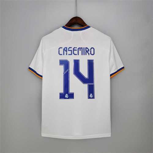 Fans Version 2021-2022 Real Madrid CASEMIRO 14 Home Soccer Jersey