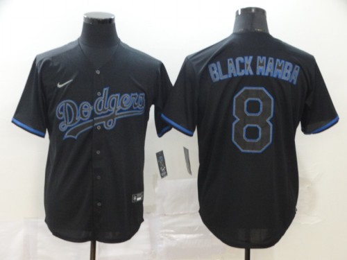 Los Angeles Dodgers 8 BLACKMAMBA Black 2020 Cool Base Jersey