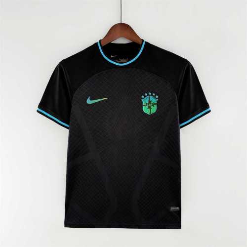 Fans Version 2022-2023 Brazil Concept Version Black Soccer Jersey