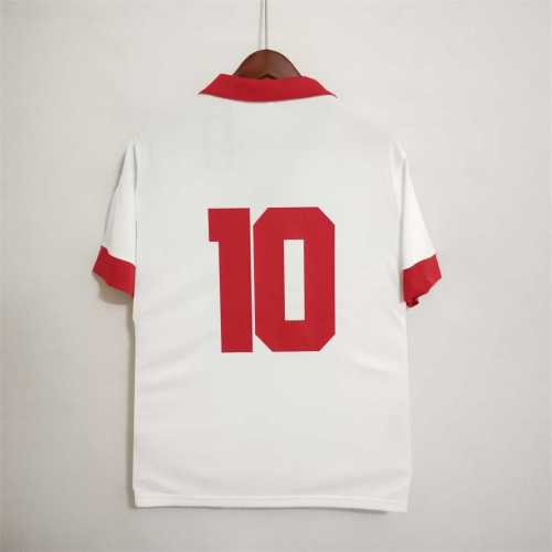 Retro Jersey 1961 Benfica 10 Away White Soccer Jersey