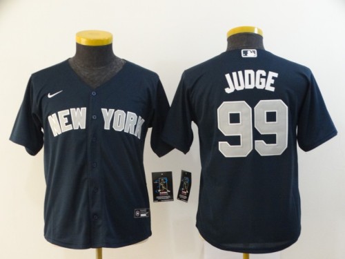 Youth Kids New York Yankees 99 JUDGE Black 2020 Cool Base Jersey