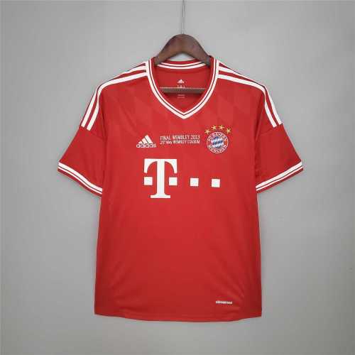 Retro Jersey 2013-2014 Bayern Munich Final UCL Home Soccer Jersey with Front Lettering