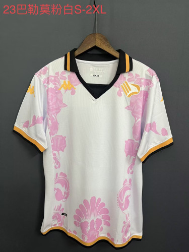Fans Version 2023-2024 Palermo White/Pink Soccer Jersey
