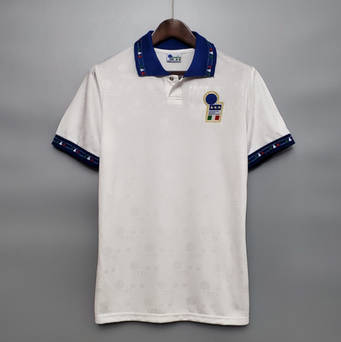 Retro Jersey 1994 Italy Away White Soccer Jersey Vintage Football Shirt