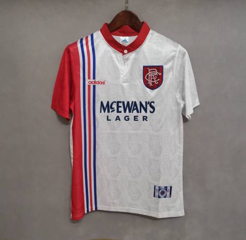 Retro Jersey 1996-1997 Rangers Away Red/White Soccer Jersey