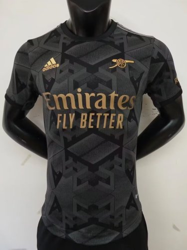 Player Version 2022-2023 Arsenal Away Black Soccer Jersey