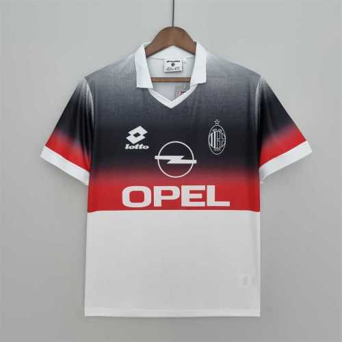 Retro Jersey 1995-1996 AC Milan Black/White Soccer Training Jersey