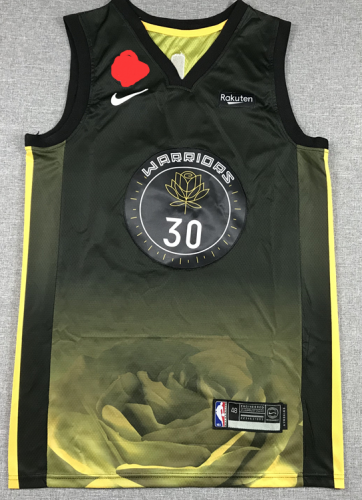 Youth Golden State Warriors 30 Curry Black NBA Jersey