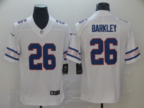 New York Giants 26 Saquon Barkley White Team Logos Fashion Vapor Limited Jersey