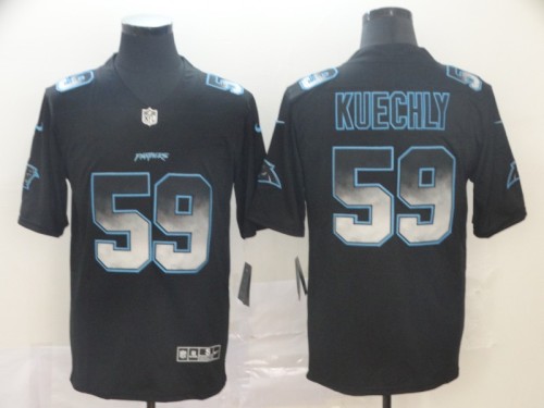 Carolina Panthers #59 KUECHLY Black/Blue NFL Jersey