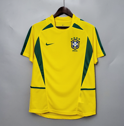 Retro Jersey 2002 Brazil Home Soccer Jersey Brasil Camisetas de Futbol