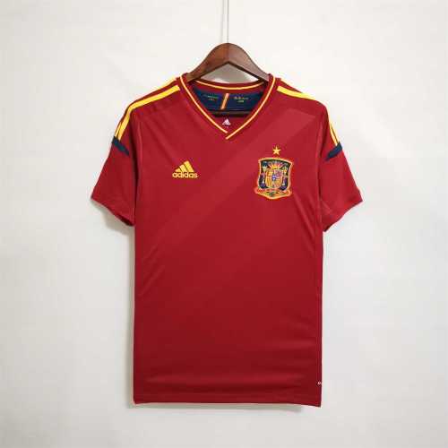 Retro Jersey 2012 Spain Home Soccer Jersey Vintage Camiseta de España Football Shirt