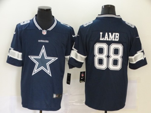 Dallas Cowboys 88 Ceedee Lamb Navy Team Big Logo Vapor Untouchable Limited Jersey