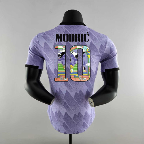 Color font #10 MODRIC Player version 22-23 REAL MADRID AWAY JERSEY