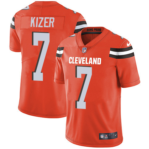 Cleveland Browns #7 KIZER Orange NFL Legend Jersey