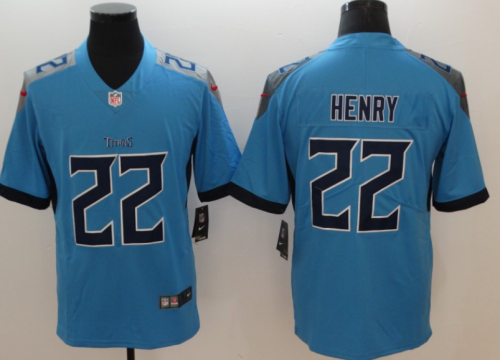 Titans 22 Derrick Henry Blue Men's New Vapor Untouchable Player Limited Jersey