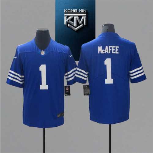2021 Colts 1 McAFEE Blue NFL Jersey S-XXL White Font