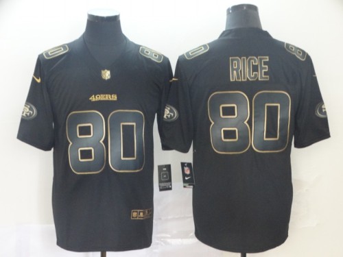 San Francisco 49ers 80 Jerry Rice Black Gold Vapor Untouchable Limited Jersey