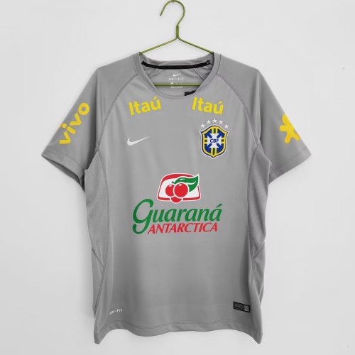 Fans Version 2022 Brazil Grey Soccer Training Jersey