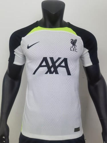 Player Version 2023-2024 Liverpool White/Black Soccer Training Jersey