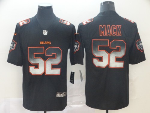 Chicago Bears 52 Khalil Mack Black Arch Smoke Vapor Untouchable Limited Jersey