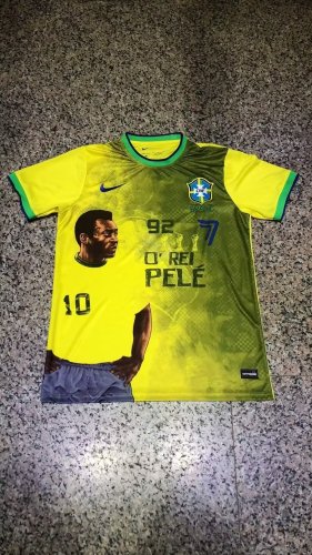 2022 Brazil Pele Yellow Soccer Jersey