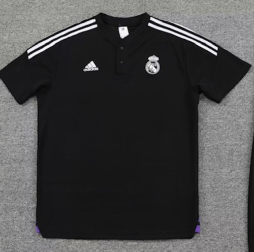 2023 Real Madrid Black Soccer Polo