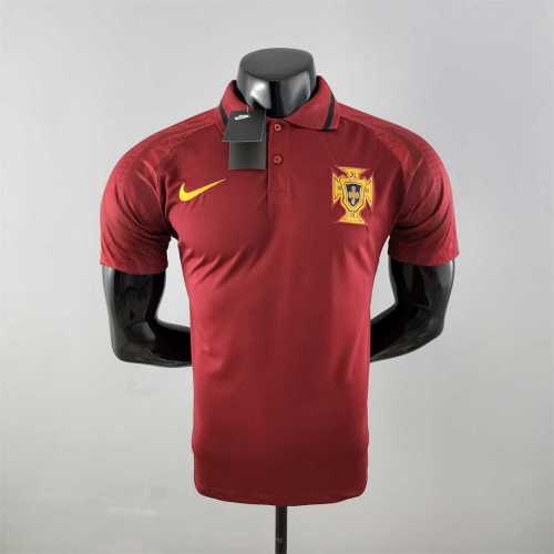 2022 Portugal Red Soccer Polo