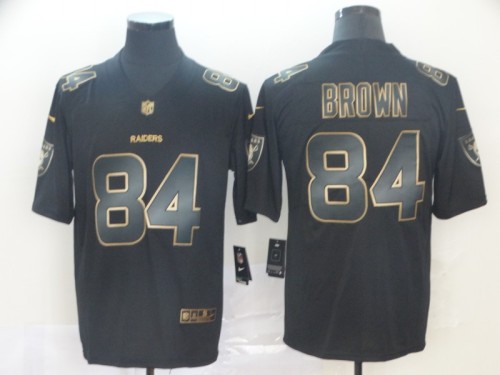 Oakland Raiders 84 Antonio Brown Black Gold Vapor Untouchable Limited Jersey