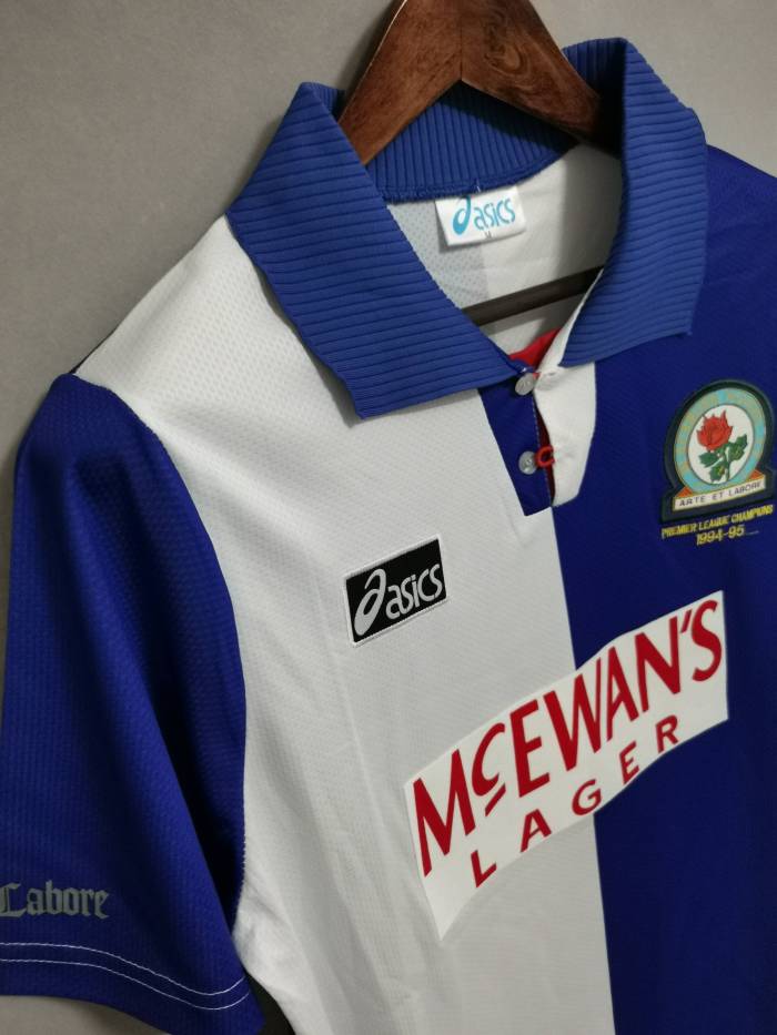 Retro Jersey 1995-1996 Blackburn Rovers Home Soccer Jersey