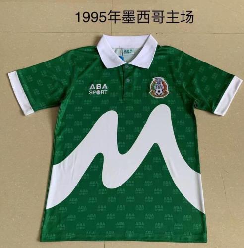 Retro Jersey Mexico 1995 Home Green Soccer Jersey