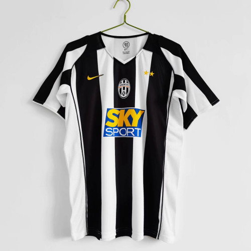 Retro Jersey 2004-2005 Juventus Home Soccer Jersey Vintage Football Shirt