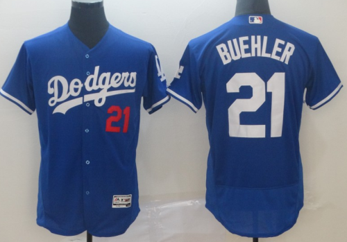 2019 Los Angeles Dodgers # 21 BUEHLER Blue MLB Jersey