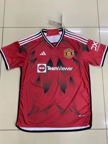 Fans Version 2023-2024 Manchester United Special Red Soccer Jersey