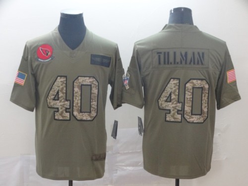 Arizona Cardinals 40 Pat Tillman 2019 Olive Camo Salute To Service Limited Jersey