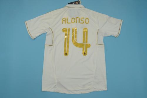 Retro Jersey 2011-2012 Real Madrid #14 ALONSO Home Soccer Jersey