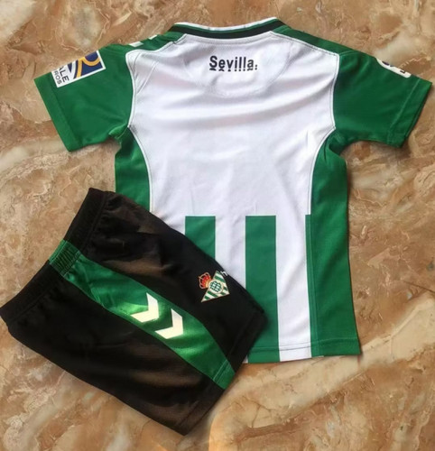 Youth Uniform 2023-2024 Real Betis Home Soccer Jersey Shorts