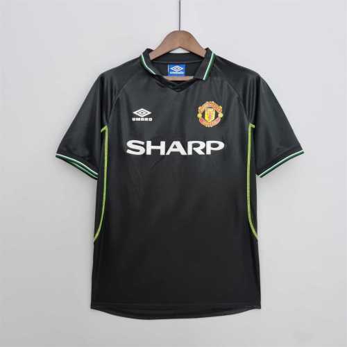 Retro Jersey 1988 Manchester United Away Black Soccer Jersey
