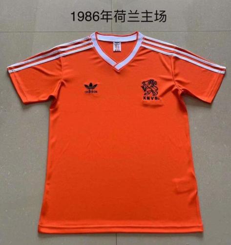 Retro Jersey 1986 Netherland Home Orange Soccer Jersey Vintage Football Shirt