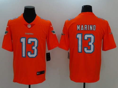 Miami Dolphins 13 Dan Marino 2020 Orange Inverted Legend Limited Jersey