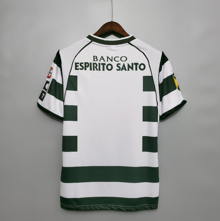 Retro Jersey 2001-2003 Sporting Lisbon Home Soccer Jersey