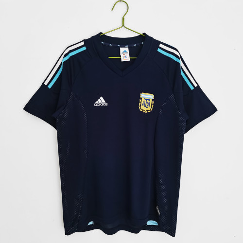 Retro Jersey 2002 Argentina Away Soccer Jersey Vintage Football Shirt