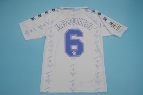 Retro Jersey 1994-1996 Real Madrid #6 REDONDO Home Soccer Jersey
