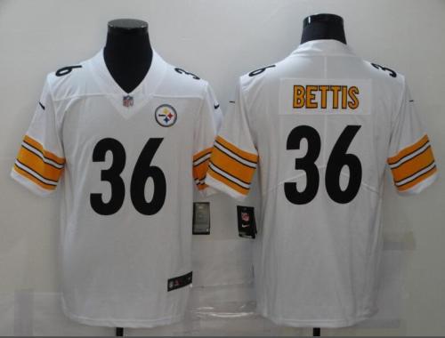 Steelers 36 Jerome Bettis White Color Rush Limited Jersey
