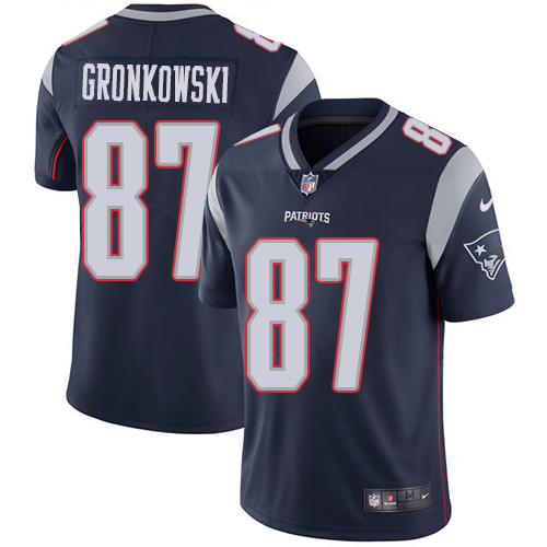 New England Patriots #87 Gronkowski Blue NFL Legend Jersey